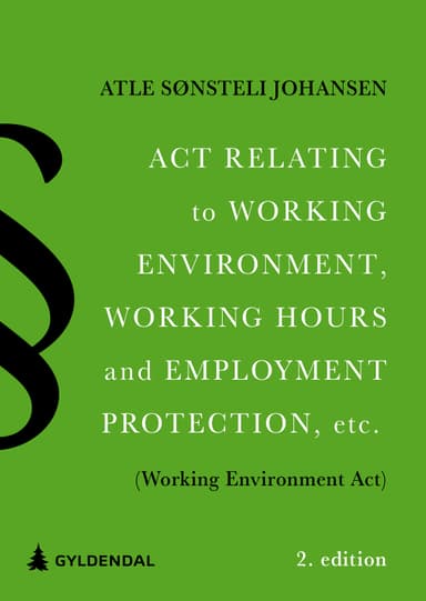 Act relating to the working environment