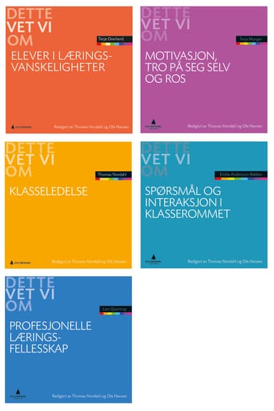 Dette vet vi om - Skolen - Samlepakke 1